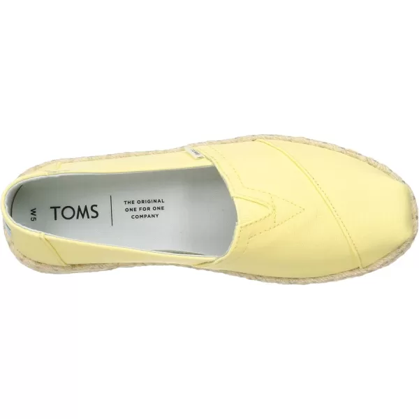 TOMS Womens Glitter Cheetah Print Womens Classics 10014953Plant Dyed Yellow CanvasRope
