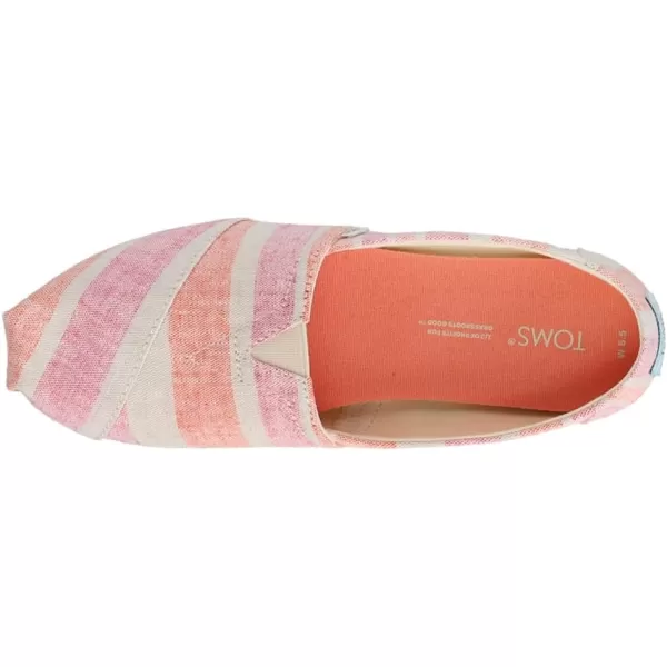 TOMS Womens Glitter Cheetah Print Womens Classics 10014953Rose Pink Multi