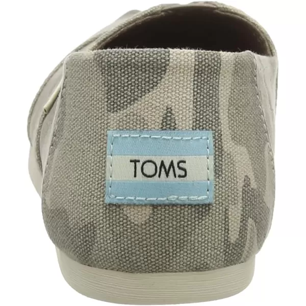 TOMS Womens Glitter Cheetah Print Womens Classics 10014953Taupe Grey Camo