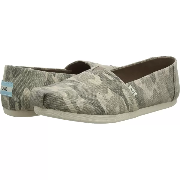 TOMS Womens Glitter Cheetah Print Womens Classics 10014953TaupeGrey Forest Camo Fabric