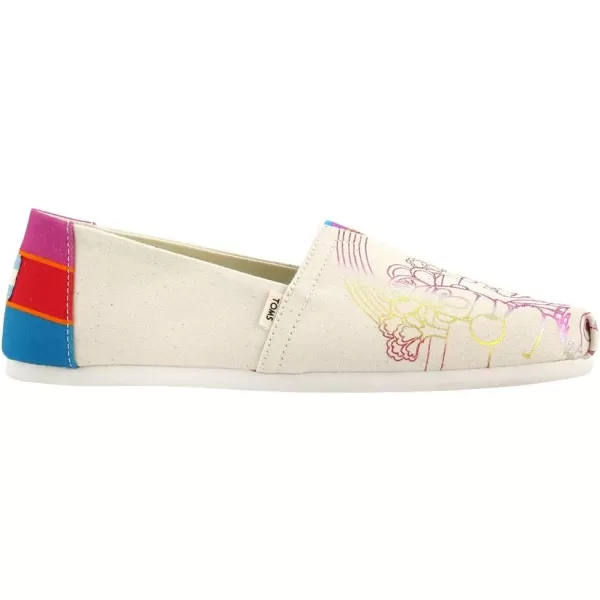 TOMS Womens Glitter Cheetah Print Womens Classics 10014953Vintage Crew Foil Printed Canvas