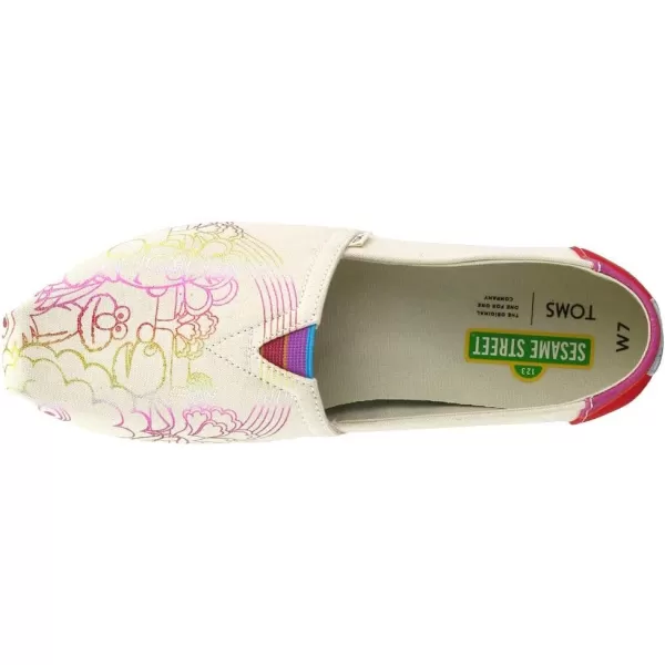 TOMS Womens Glitter Cheetah Print Womens Classics 10014953Vintage Crew Foil Printed Canvas