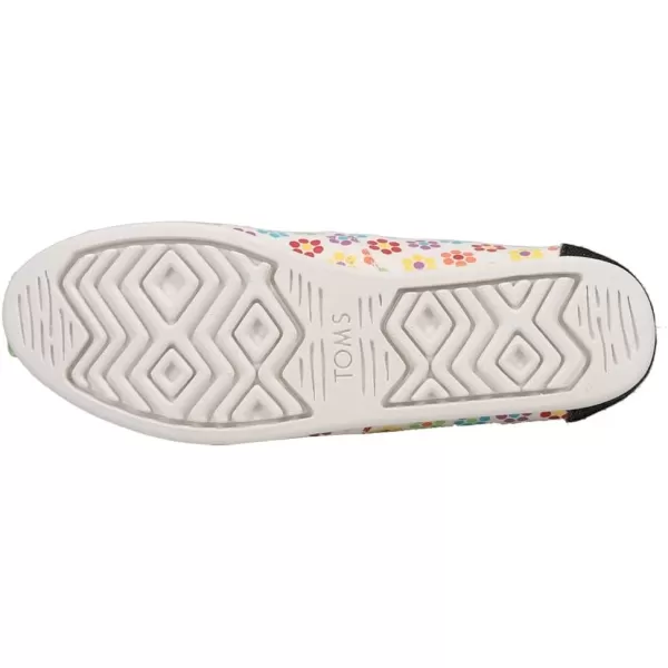 TOMS Womens Glitter Cheetah Print Womens Classics 10014953White Litb Gid Flowers