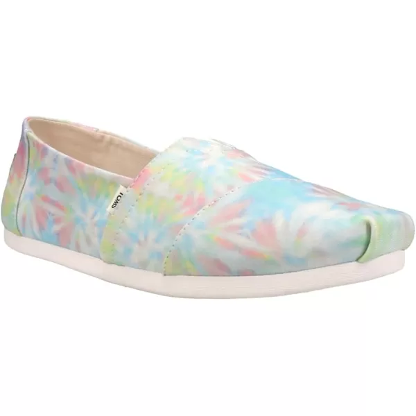 TOMS Womens Glitter Cheetah Print Womens Classics 10014953White Tiedye Jersey