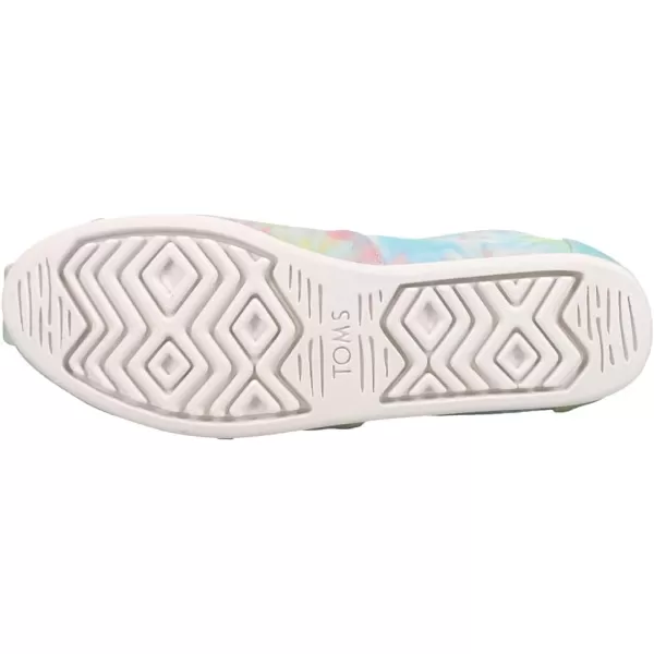TOMS Womens Glitter Cheetah Print Womens Classics 10014953WhiteMulti Tie Dye Jersey Fabric