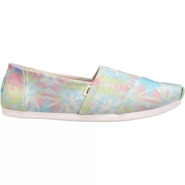 TOMS Womens Glitter Cheetah Print Womens Classics 10014953WhiteMulti Tie Dye Jersey Fabric