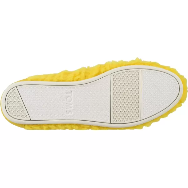 TOMS Womens Glitter Cheetah Print Womens Classics 10014953Yellow Big Bird Faux Feathers