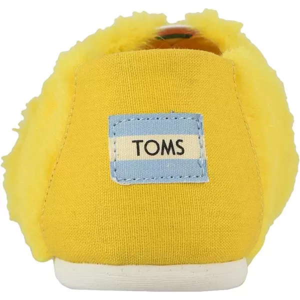 TOMS Womens Glitter Cheetah Print Womens Classics 10014953Yellow Big Bird Faux Feathers