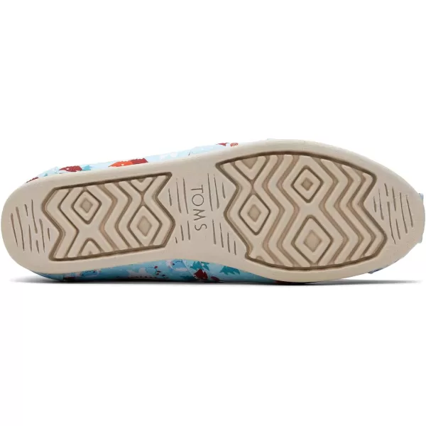 TOMS Womens Glitter Cheetah Print Womens Classics 10014953Yeti Clearwater Blue