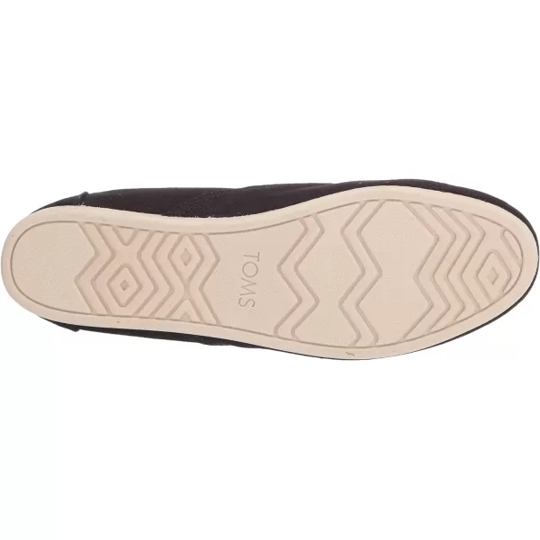 TOMS Womens Redondo Slip On Flats Casual  PinkBlack Canvas