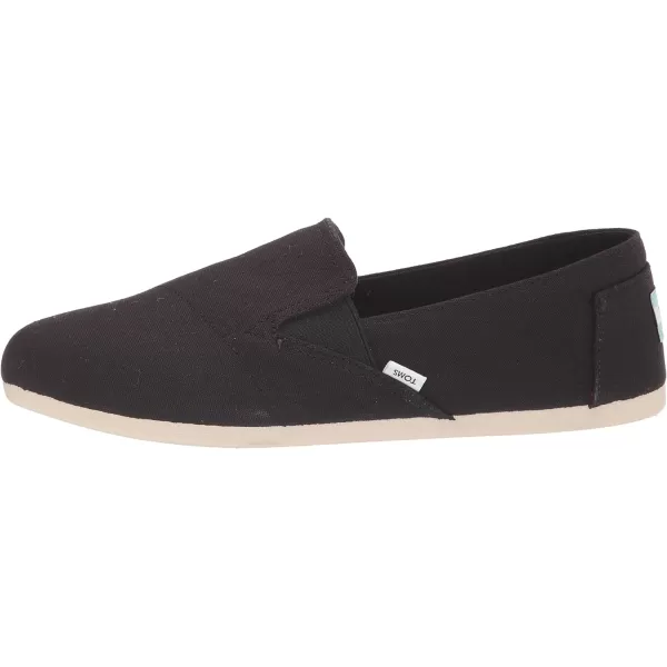 TOMS Womens Redondo Slip On Flats Casual  PinkBlack Canvas