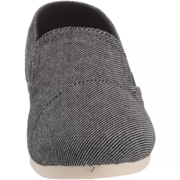 TOMS Womens Redondo Slip On Flats Casual  PinkBlack Twill Chambray