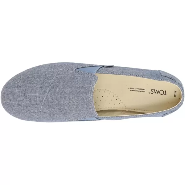 TOMS Womens Redondo Slip On Flats Casual  PinkBlue