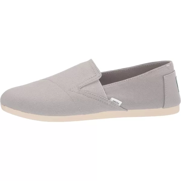 TOMS Womens Redondo Slip On Flats Casual  PinkDrizzle Grey Canvas
