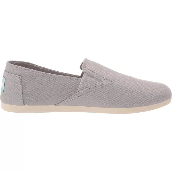 TOMS Womens Redondo Slip On Flats Casual  PinkDrizzle Grey Canvas