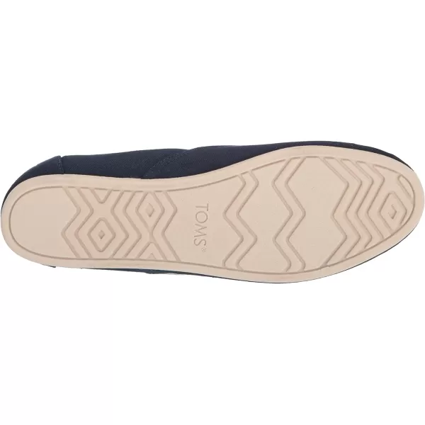 TOMS Womens Redondo Slip On Flats Casual  PinkNavy Canvas