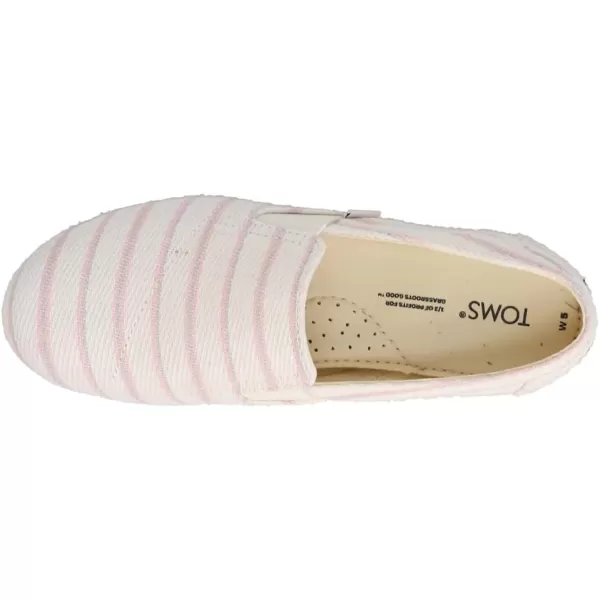 TOMS Womens Redondo Slip On Flats Casual  PinkPink