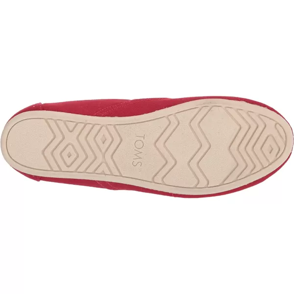 TOMS Womens Redondo Slip On Flats Casual  PinkRed