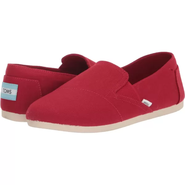 TOMS Womens Redondo Slip On Flats Casual  PinkRed