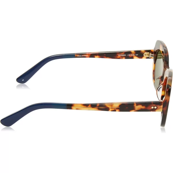 TOMS Womens Round SunglassesBlonde Tortoise