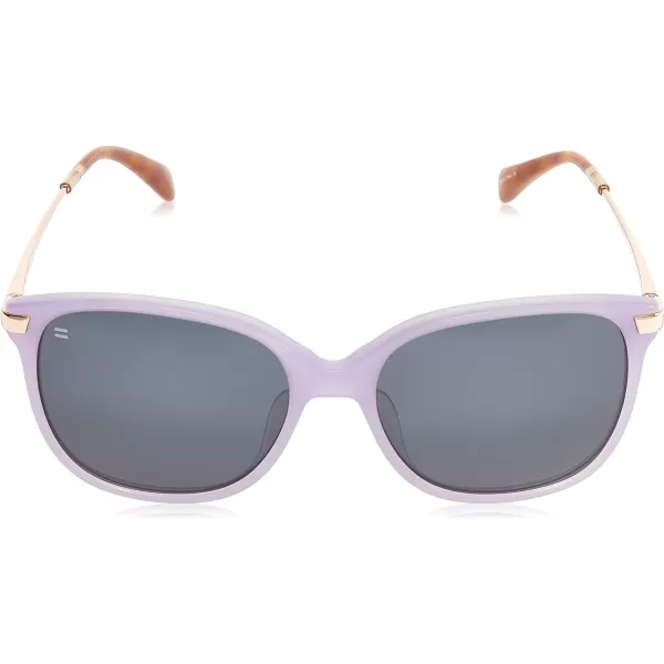 TOMS Womens Round SunglassesMatte Lavender CrystalShiny Rose Gold