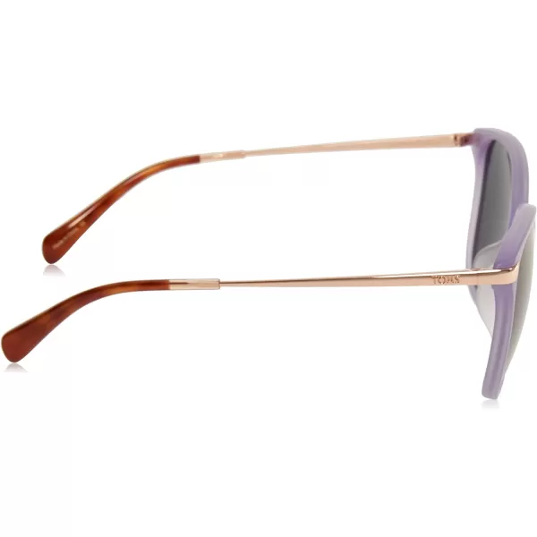 TOMS Womens Round SunglassesMatte Lavender CrystalShiny Rose Gold