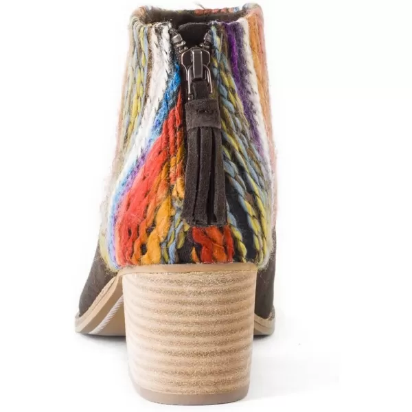 TOMS Womens Tropez Athletic Sandals Casual High Heel 3 amp Up  BeigeChocolate Suede Multi Textile