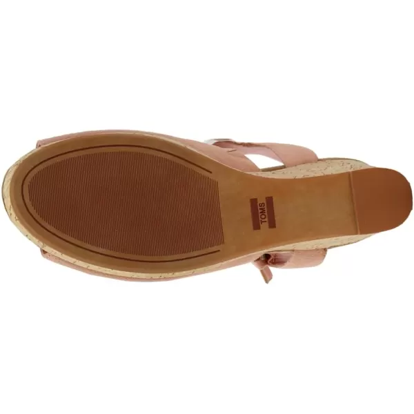 TOMS Womens Tropez Athletic Sandals Casual High Heel 3 amp Up  BeigePink