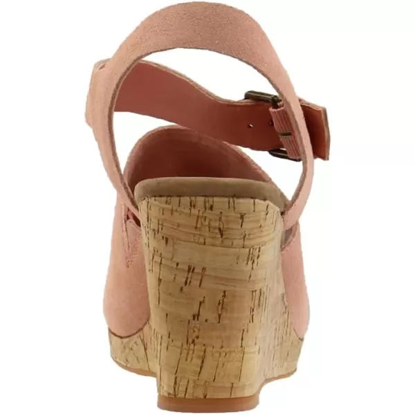 TOMS Womens Tropez Athletic Sandals Casual High Heel 3 amp Up  BeigePink