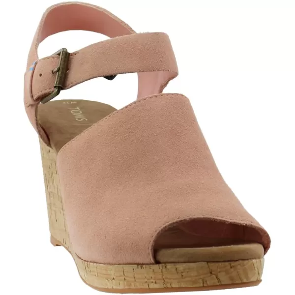 TOMS Womens Tropez Athletic Sandals Casual High Heel 3 amp Up  BeigePink