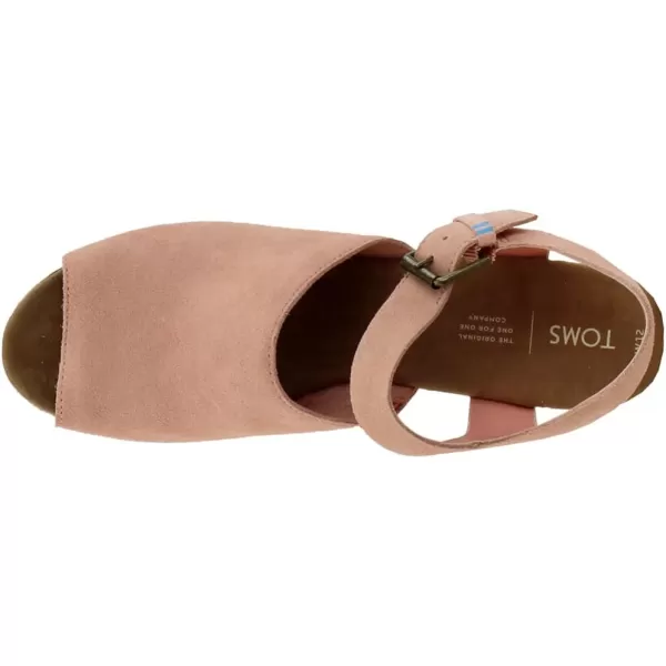 TOMS Womens Tropez Athletic Sandals Casual High Heel 3 amp Up  BeigePink