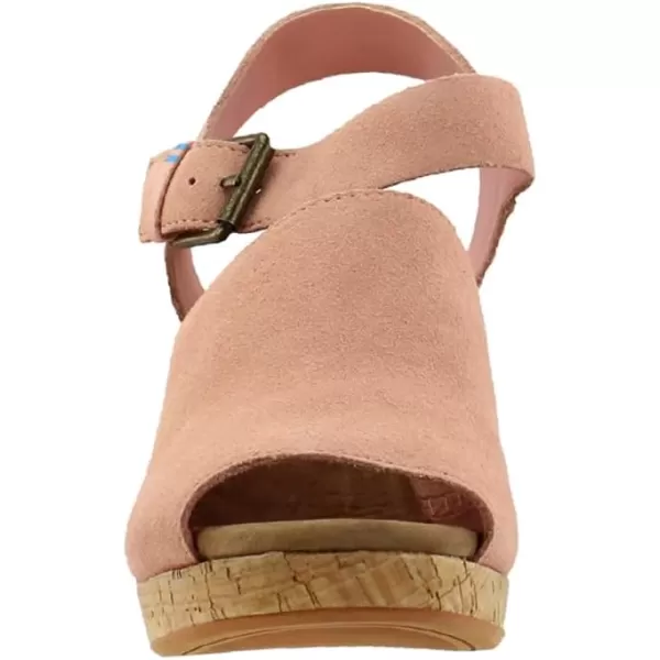 TOMS Womens Tropez Athletic Sandals Casual High Heel 3 amp Up  BeigePink