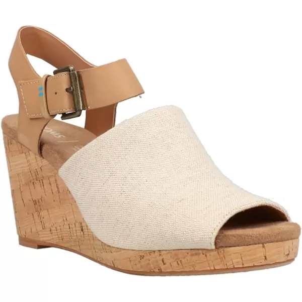 TOMS Womens Tropez Athletic Sandals Casual High Heel 3 amp Up  BeigeSpanish Villa