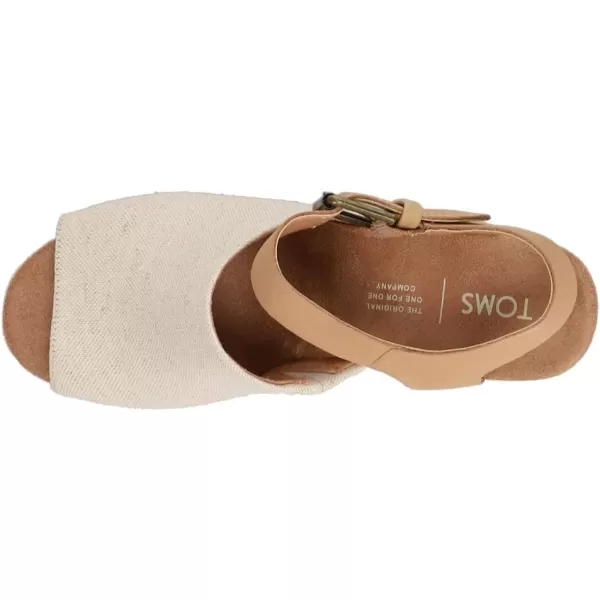 TOMS Womens Tropez Athletic Sandals Casual High Heel 3 amp Up  BeigeSpanish Villa