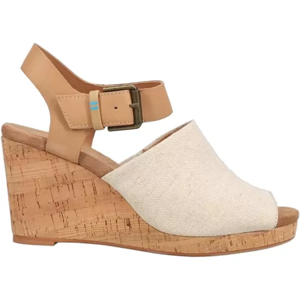 TOMS Womens Tropez Athletic Sandals Casual High Heel 3 amp Up  BeigeSpanish Villa