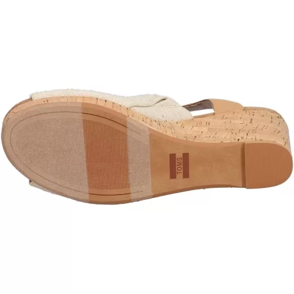 TOMS Womens Tropez Athletic Sandals Casual High Heel 3 amp Up  BeigeSpanish Villa