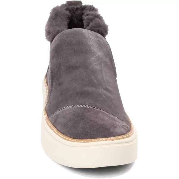 TOMS womens PaxtonWater Resistant Forged Iron Grey SuedeFaux Fur