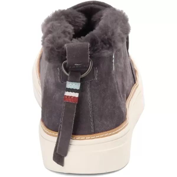 TOMS womens PaxtonWater Resistant Forged Iron Grey SuedeFaux Fur