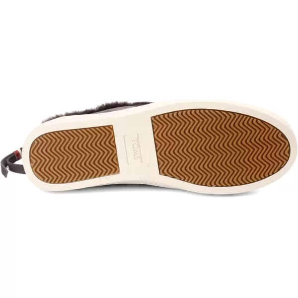 TOMS womens PaxtonWater Resistant Forged Iron Grey SuedeFaux Fur