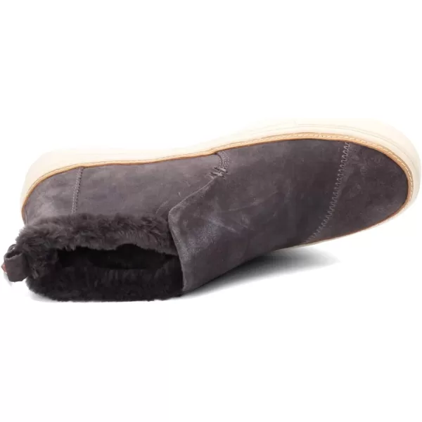 TOMS womens PaxtonWater Resistant Forged Iron Grey SuedeFaux Fur