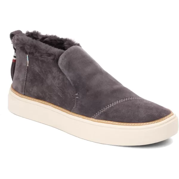 TOMS womens PaxtonWater Resistant Forged Iron Grey SuedeFaux Fur