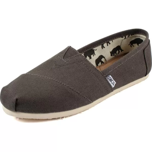 TOMS Mens Alpargata Crepe Faux Shearling SlipOnAsh