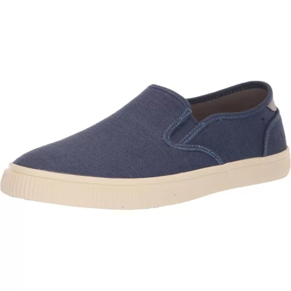 TOMS Mens Baja Slip On Sneakers Shoes Casual  BlueMoonlight Blue Heritage Canvas