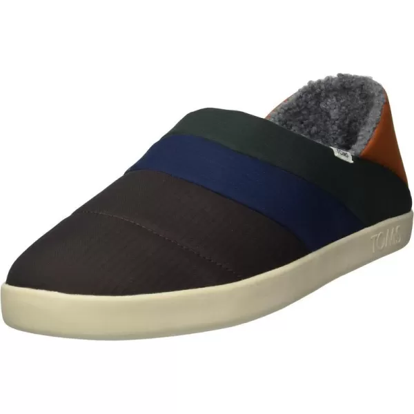 TOMS Mens Ezra Scuff Casual Slippers Casual  BlackBrown