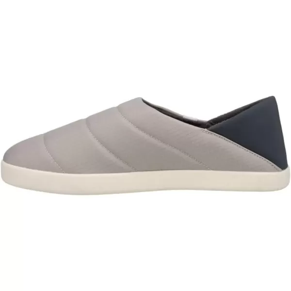 TOMS Mens Ezra Scuff Casual Slippers Casual  BlackDrizzle Grey Quilted Ripstop