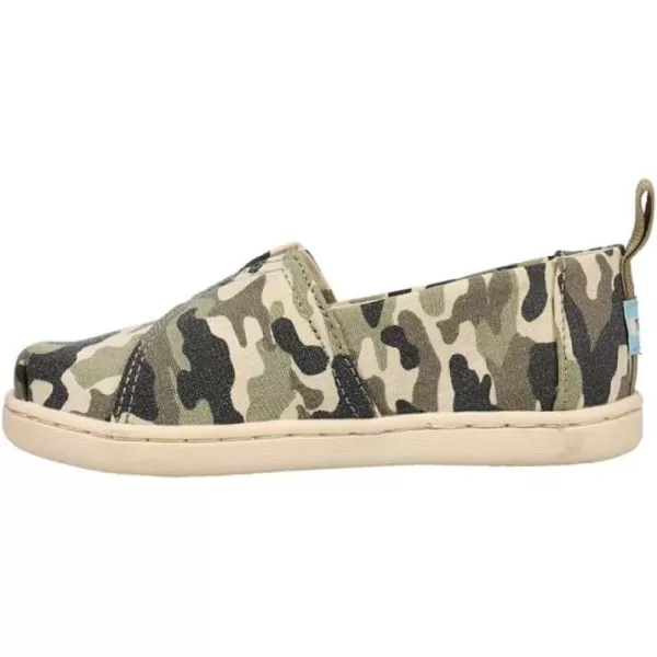 TOMS Toddler Boys Alpargata Dinosaur Slip On Casual Shoes  BlueDirty Olive