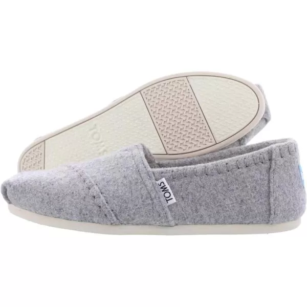 TOMS Womens Alpargata  BlueDrizzle Grey WoolFaux Shearlinggrey