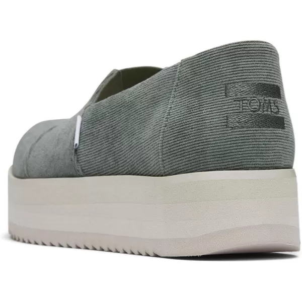 TOMS Womens Alpargata Midform SlipOnBonsai Green