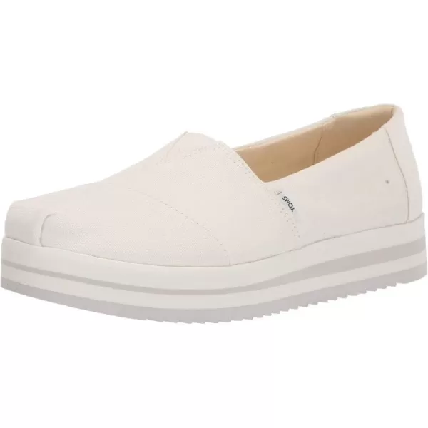 TOMS Womens Alpargata Midform SlipOnWhite