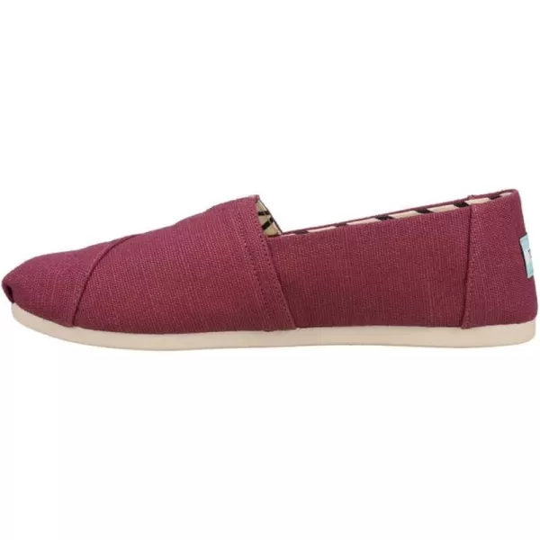 TOMS Womens Alpargata Paper Source SlipOnDark Plum Heritage Canvas